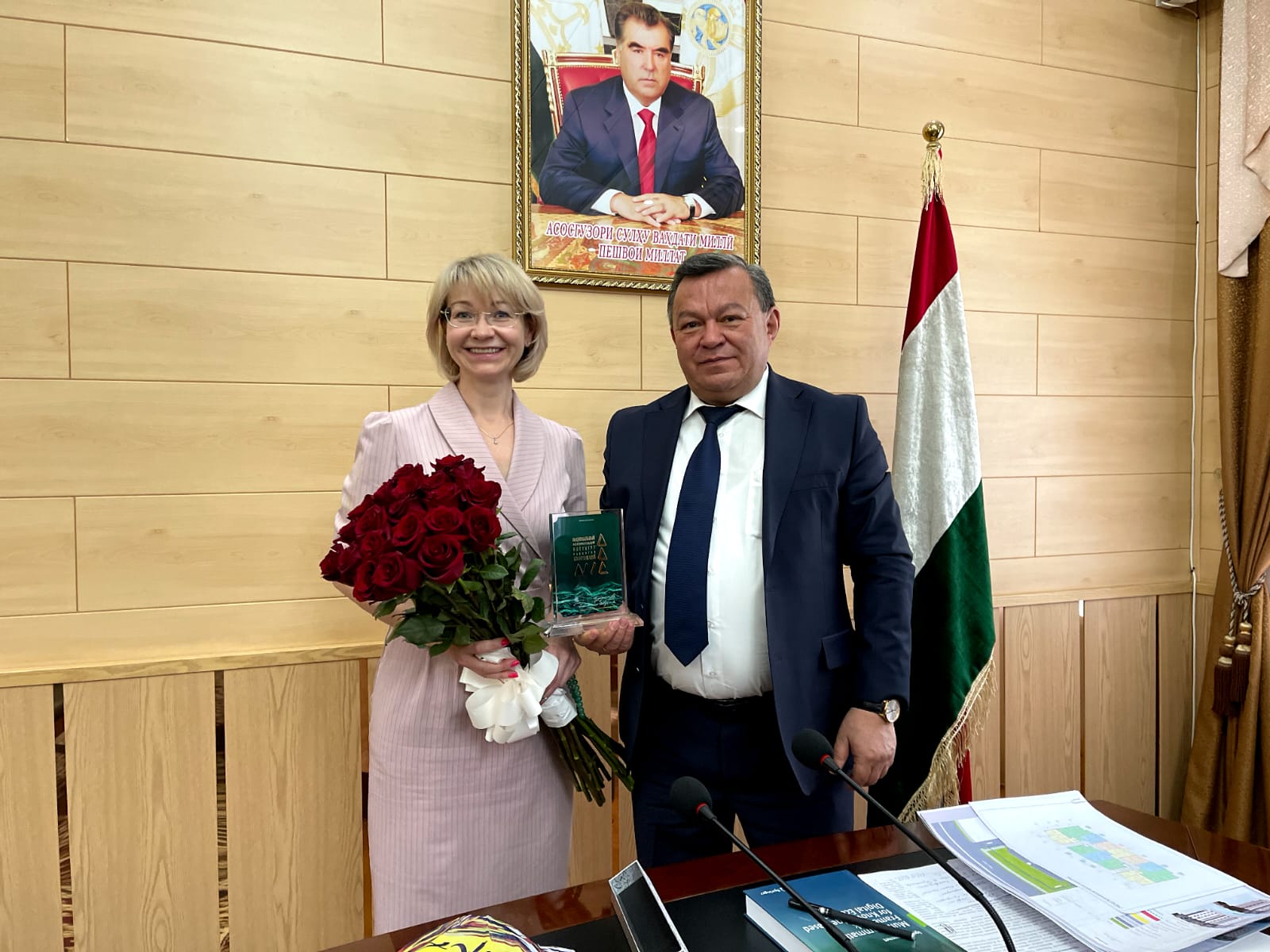 НИИРК – Рабочая встреча представителя НИИРК с Президентом Национальной академии наук Таджикистана